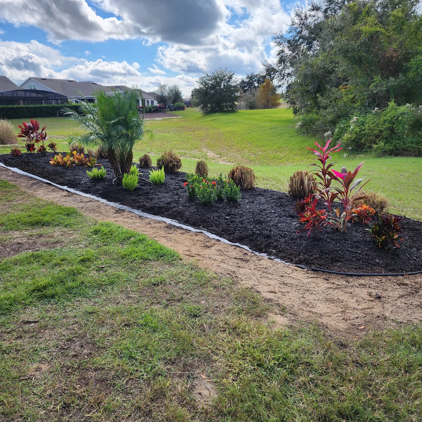 Commercial landscaping project