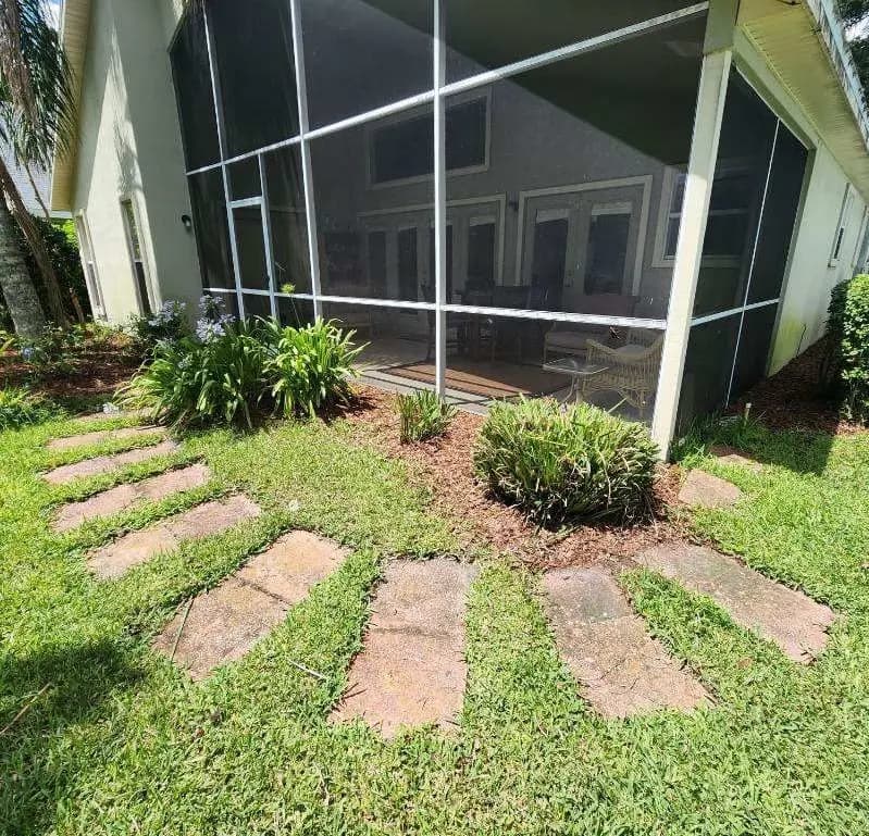 Professional yard cleanup and maintenance